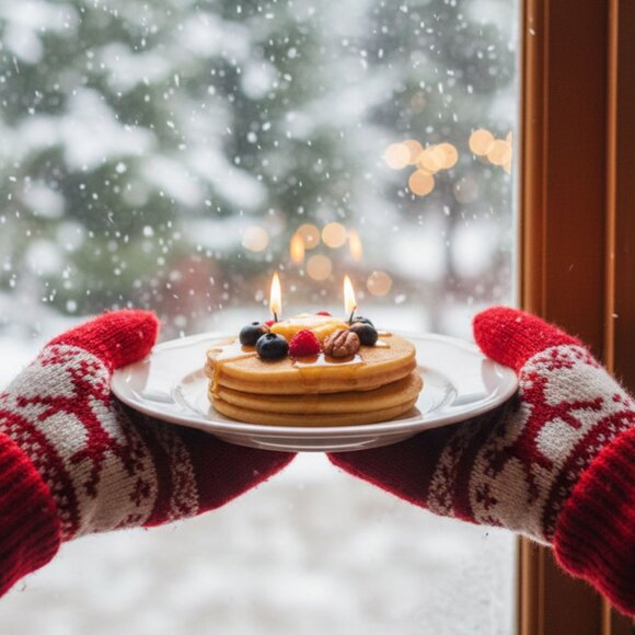 Cafe Delights Pumpkin Spice Pancake Scented Soy Wax Candle - Picture 5 of 11